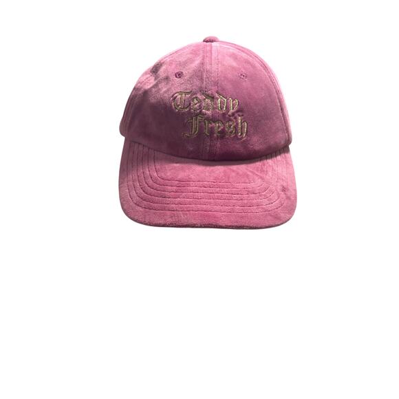 Teddy Fresh pink velour cap